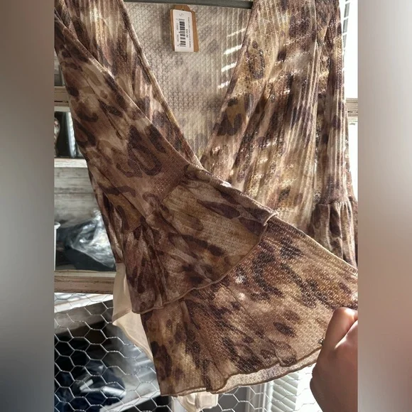 Peach Love California Leopard Print Bodysuit - Picture 3 of 7